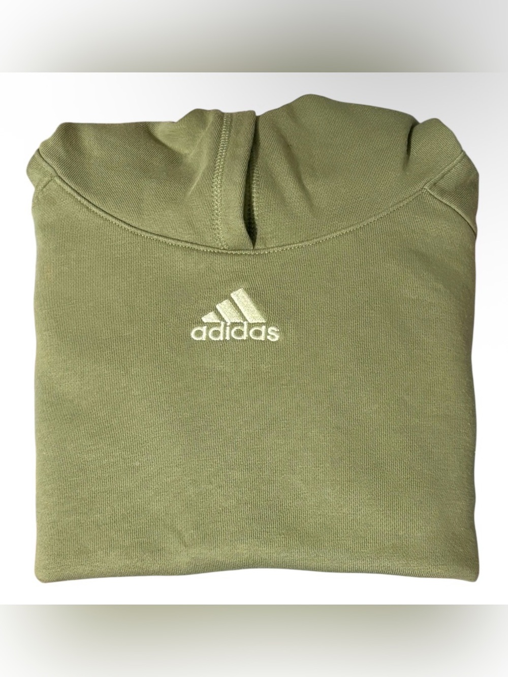 adidas Kids Green Pullover Hoodie Regular Fit Long Sleeve Size 6